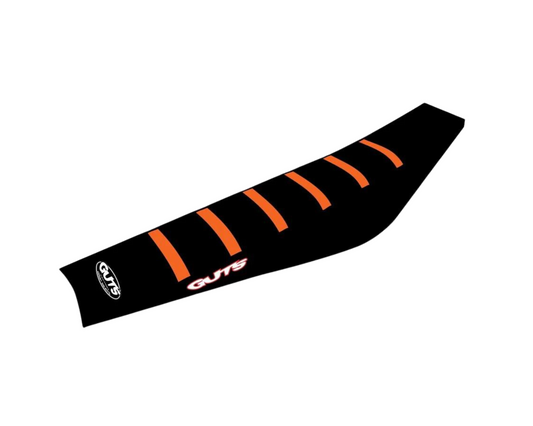 GUTS RACING KTM RIBBED GRIPPER SEAT COVER BLACK/ORANGE