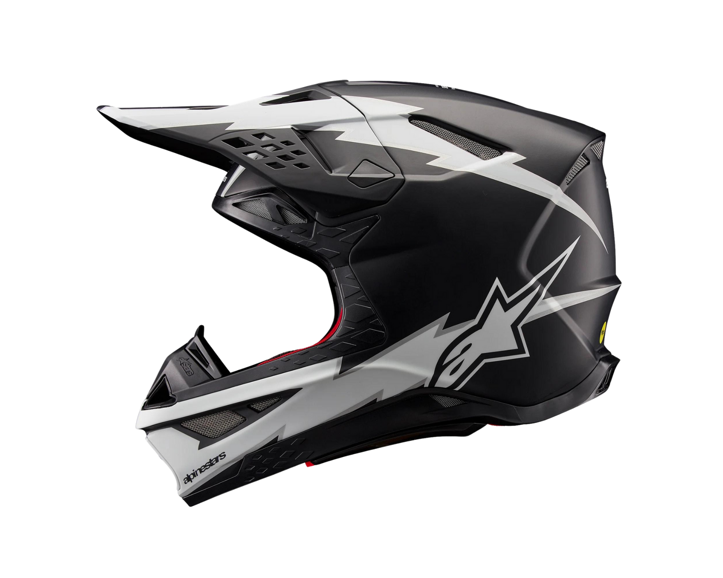 ALPINESTARS 2024 S-M10 AMPRESS MATTE BLACK/WHITE HELMET