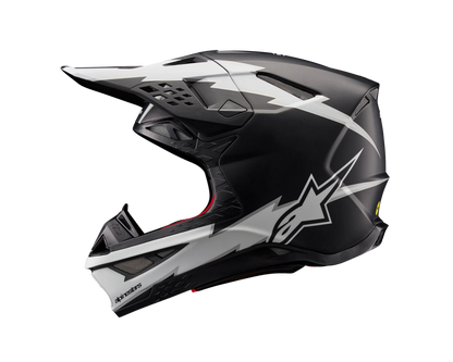 ALPINESTARS 2024 S-M10 AMPRESS MATTE BLACK/WHITE HELMET