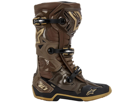 ALPINESTARS 2023 LE SQUAD TECH 10 DARK BROWN/KANGAROO GOLD BOOTS