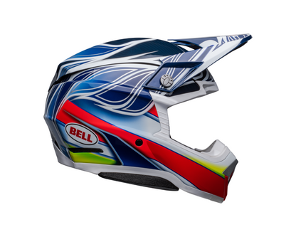 BELL MOTO-10 SPHERICAL TOMAC REPLICA BLUE/WHITE HELMET