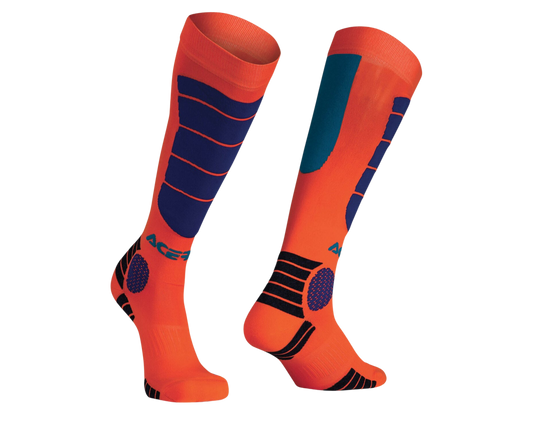 ACERBIS IMPACT SOCKS ORANGE/BLUE