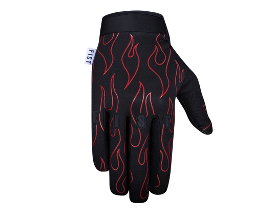 FIST RED FLAME FROSTY FINGERS GLOVES