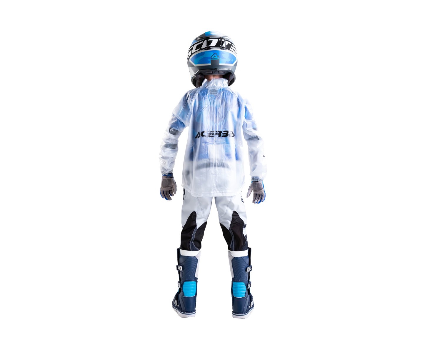 ACERBIS TRANSPARENT 3.0 KIDS RAIN JACKET