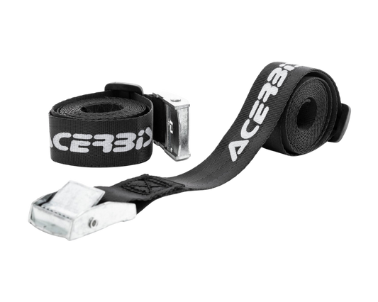 ACERBIS 1.7M X 25MM TENAY BLACK TIE DOWN STRAPS