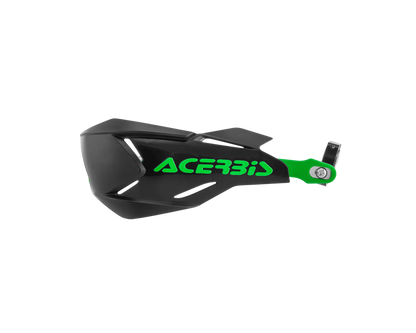 ACERBIS X-FACTORY BLACK/GREEN HANDGUARDS