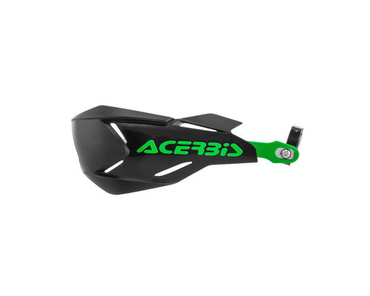 ACERBIS X-FACTORY BLACK/GREEN HANDGUARDS