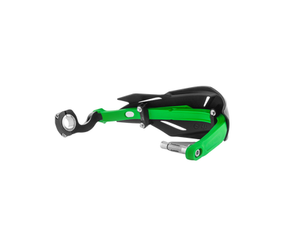 ACERBIS X-FACTORY BLACK/GREEN HANDGUARDS