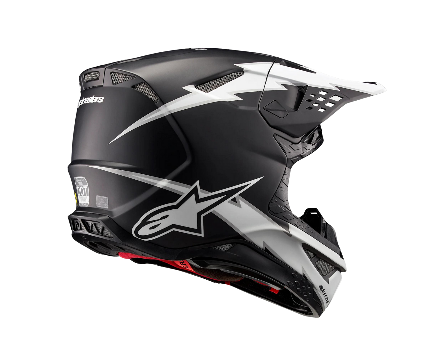 ALPINESTARS 2024 S-M10 AMPRESS MATTE BLACK/WHITE HELMET