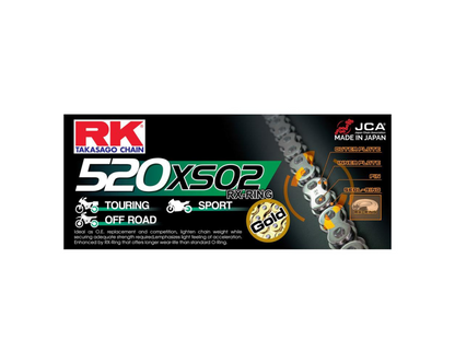 RK CHAINS 520 STANDARD RX-RING 120L GOLD CHAIN