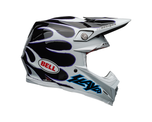 BELL 2024 MOTO-9S FLEX SLAYCO WHITE/BLACK HELMET