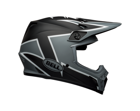 BELL 2024 MX-9 MIPS TWITCH MATTE BLACK/GREY/WHITE HELMET