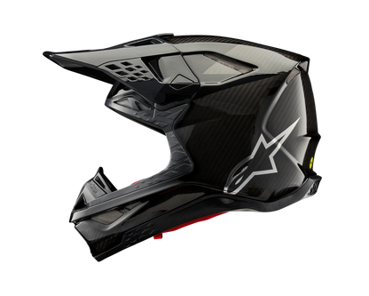 ALPINESTARS 2025 S-M10 FAME BLACK CARBON HELMET