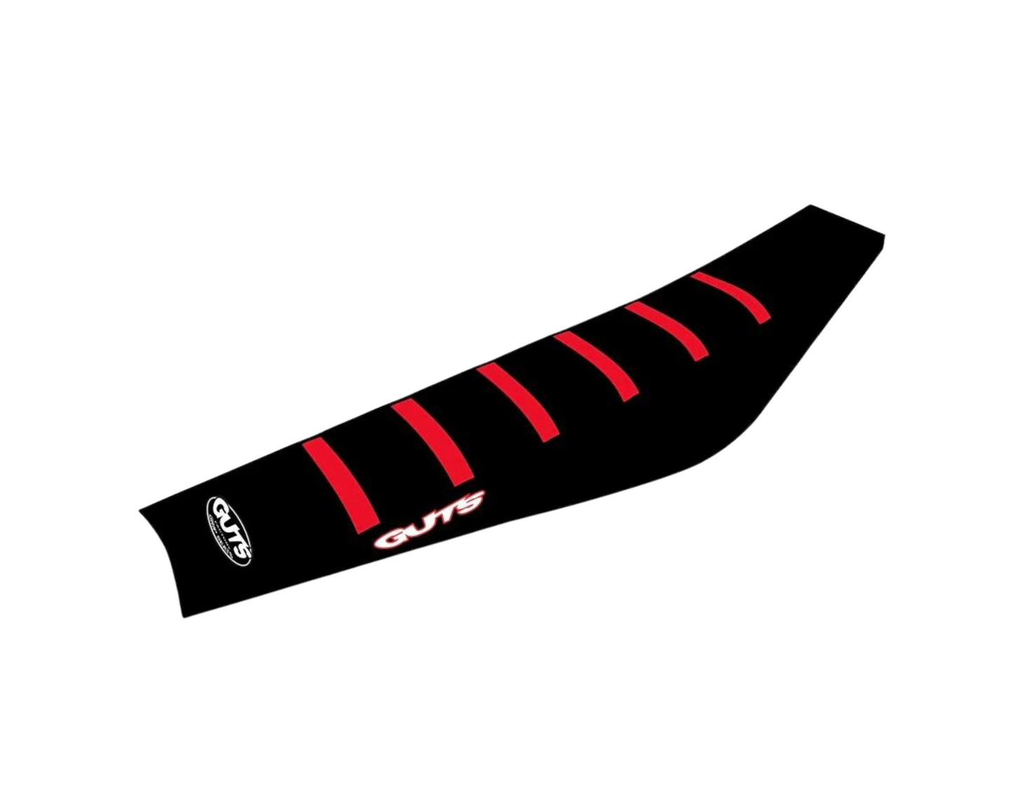 GUTS RACING BETA RIBBED GRIPPER SEAT COVER BLACK/RED