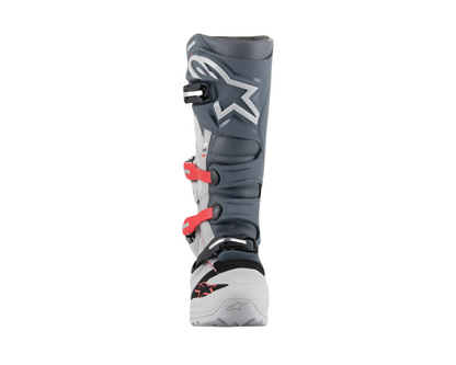 ALPINESTARS 2025 TECH 7 ENDURO LIGHT GREY/DARK GREY/BRIGHT RED BOOTS