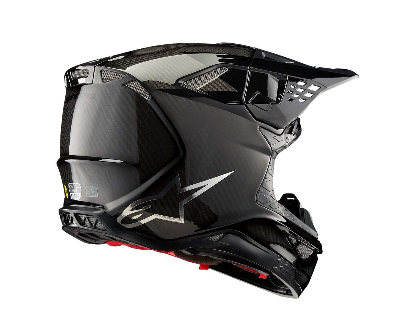 ALPINESTARS 2025 S-M10 FAME BLACK CARBON HELMET