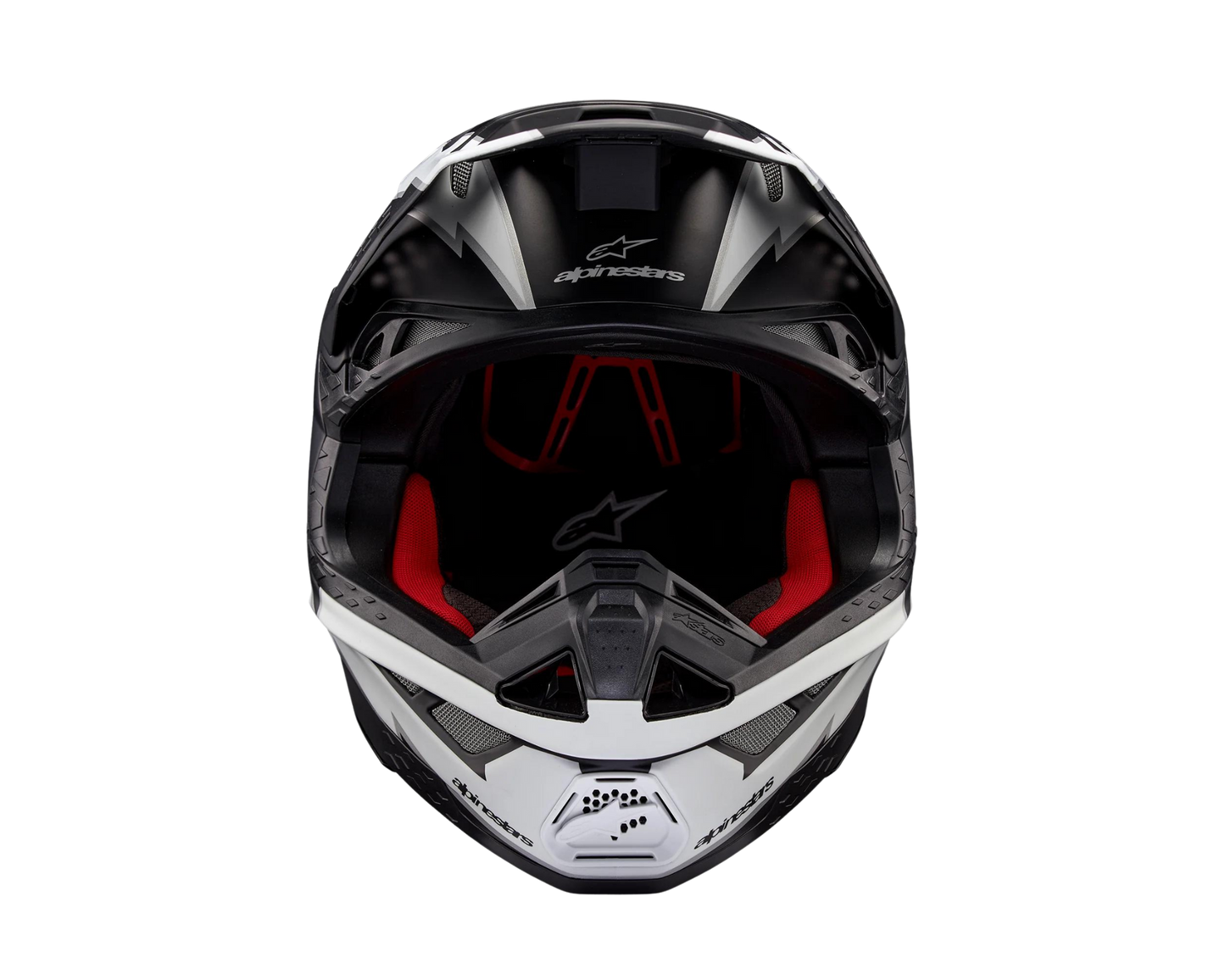 ALPINESTARS 2024 S-M10 AMPRESS MATTE BLACK/WHITE HELMET