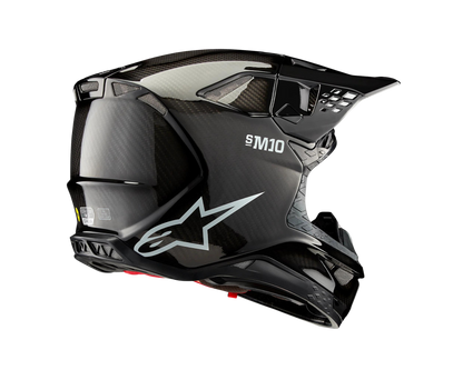 ALPINESTARS 2024 S-M10 SOLID BLACK CARBON HELMET