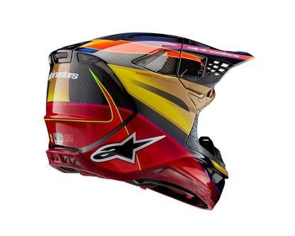 ALPINESTARS 2024 S-M10 ERA GOLD/YELLOW/RIO RED HELMET