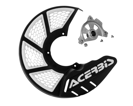 ACERBIS X-BRAKE 2.0 BLACK/WHITE DISC COVER & MOUNT KIT YAMAHA YZ250F/YZ450F 14-25