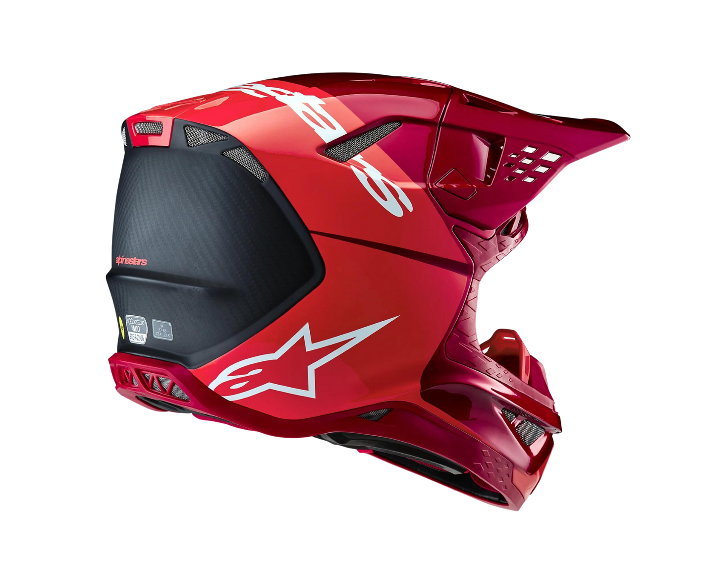 ALPINESTARS 2025 S-M10 FLOOD FLURO RED/RED HELMET