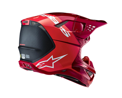 ALPINESTARS 2025 S-M10 FLOOD FLURO RED/RED HELMET