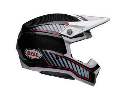 BELL 2024 MOTO-10 SPHERICAL RHYTHM WHITE/BLACK HELMET