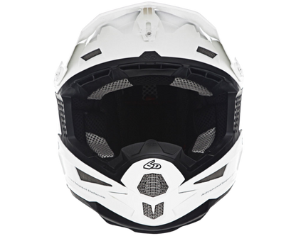 6D ATR-1 SOLID GLOSS WHITE HELMET