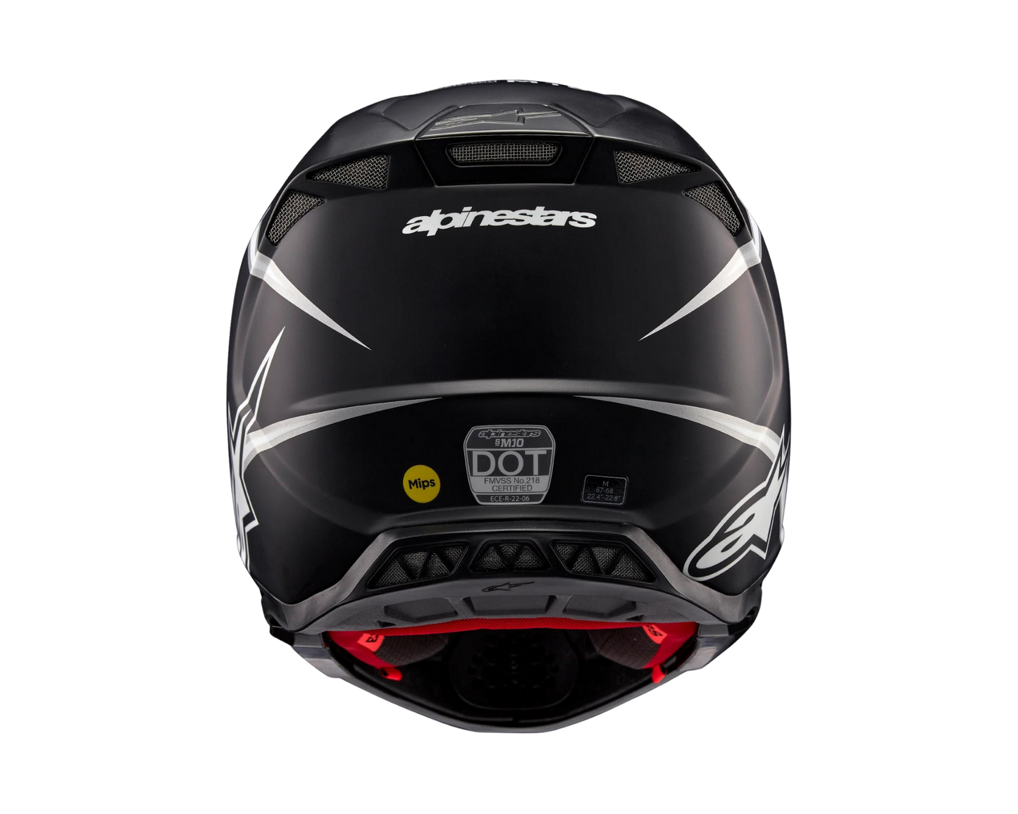 ALPINESTARS 2024 S-M10 AMPRESS MATTE BLACK/WHITE HELMET