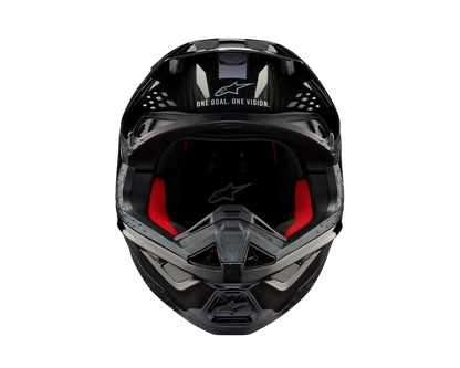 ALPINESTARS 2024 S-M10 SOLID BLACK CARBON HELMET