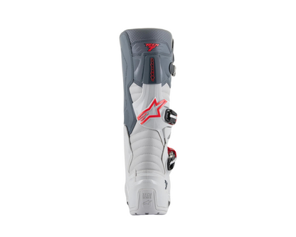 ALPINESTARS 2025 TECH 7 ENDURO LIGHT GREY/DARK GREY/BRIGHT RED BOOTS