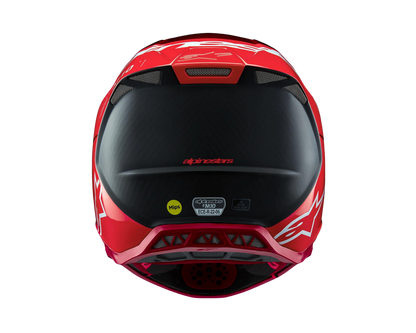 ALPINESTARS 2025 S-M10 FLOOD FLURO RED/RED HELMET