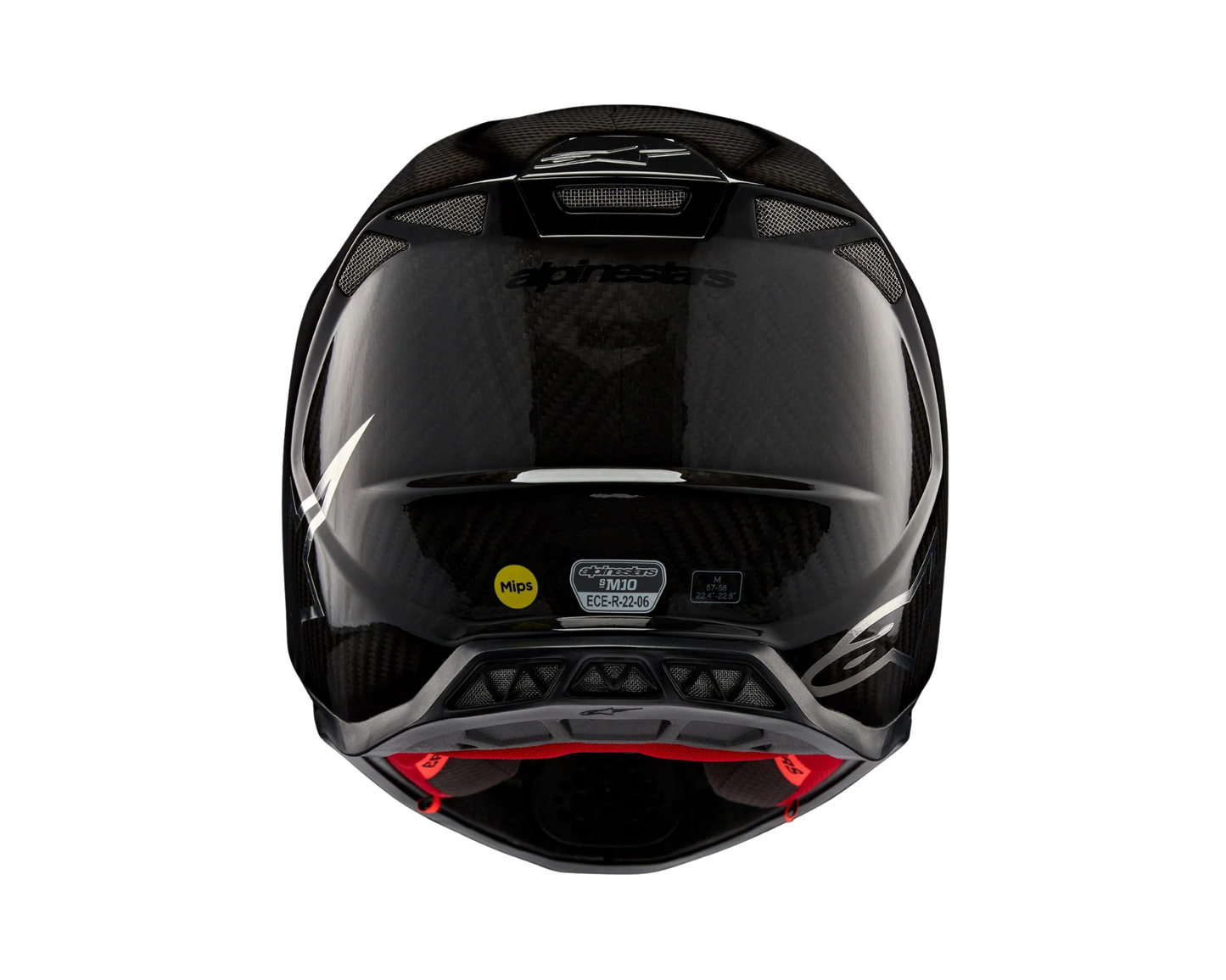 ALPINESTARS 2025 S-M10 FAME BLACK CARBON HELMET