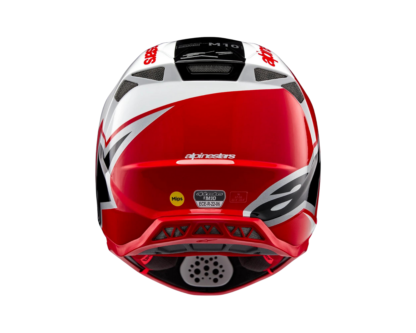 ALPINESTARS 2025 S-M10 UNITE RED/WHITE HELMET