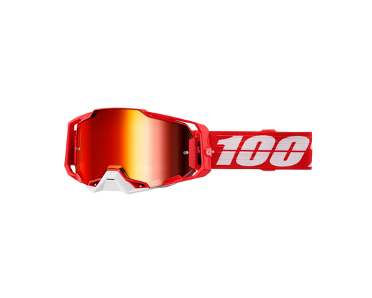 100% ARMEGA C-BAD RED MIRROR GOGGLES