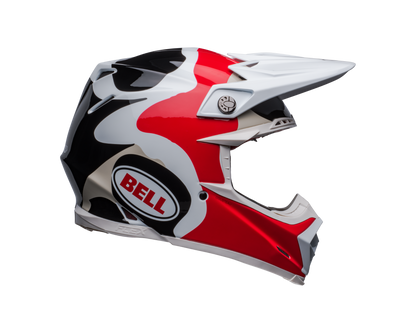 BELL 2024 MOTO-9S FLEX HELLO COUSTEAU REEF MATTE/GLOSS WHITE/RED HELMET