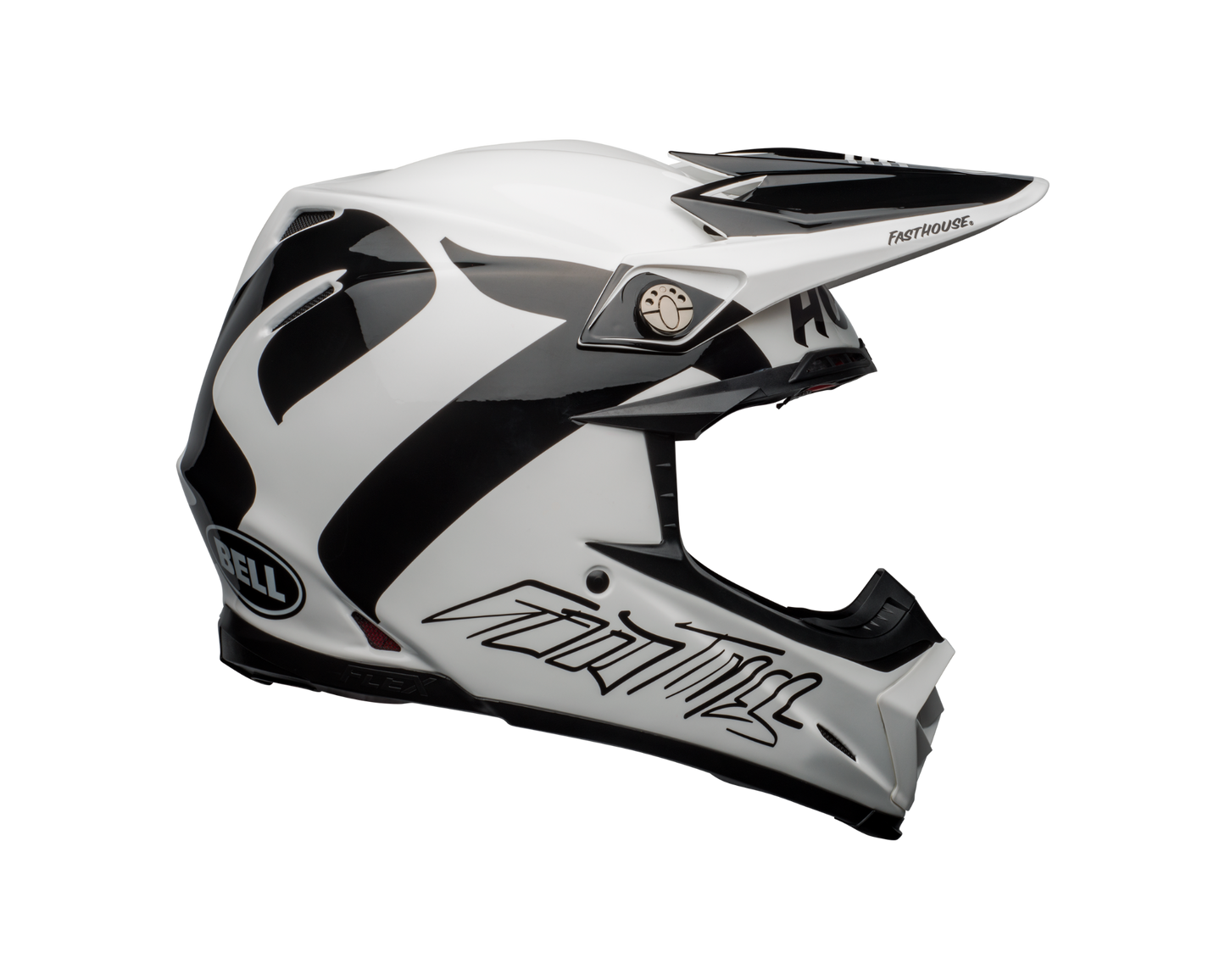 BELL MOTO-9 FLEX FASTHOUSE NEWHALL WHITE/BLACK HELMET