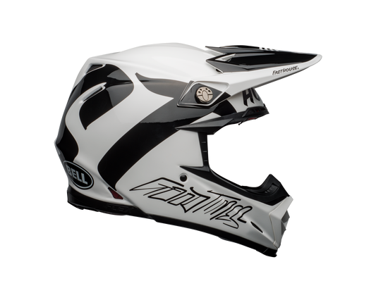 BELL MOTO-9 FLEX FASTHOUSE NEWHALL WHITE/BLACK HELMET