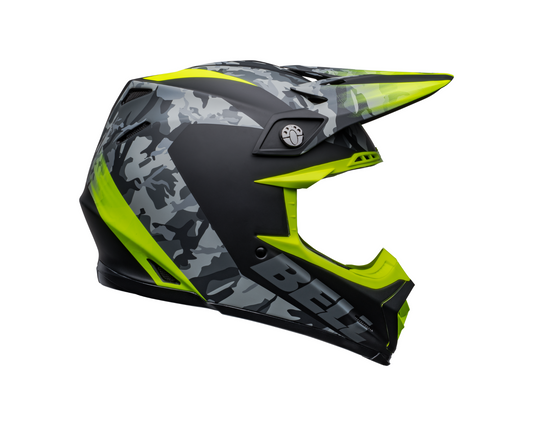 BELL MOTO-9 MIPS VENOM MATTE BLACK CAMO/HI-VIZ YELLOW HELMET