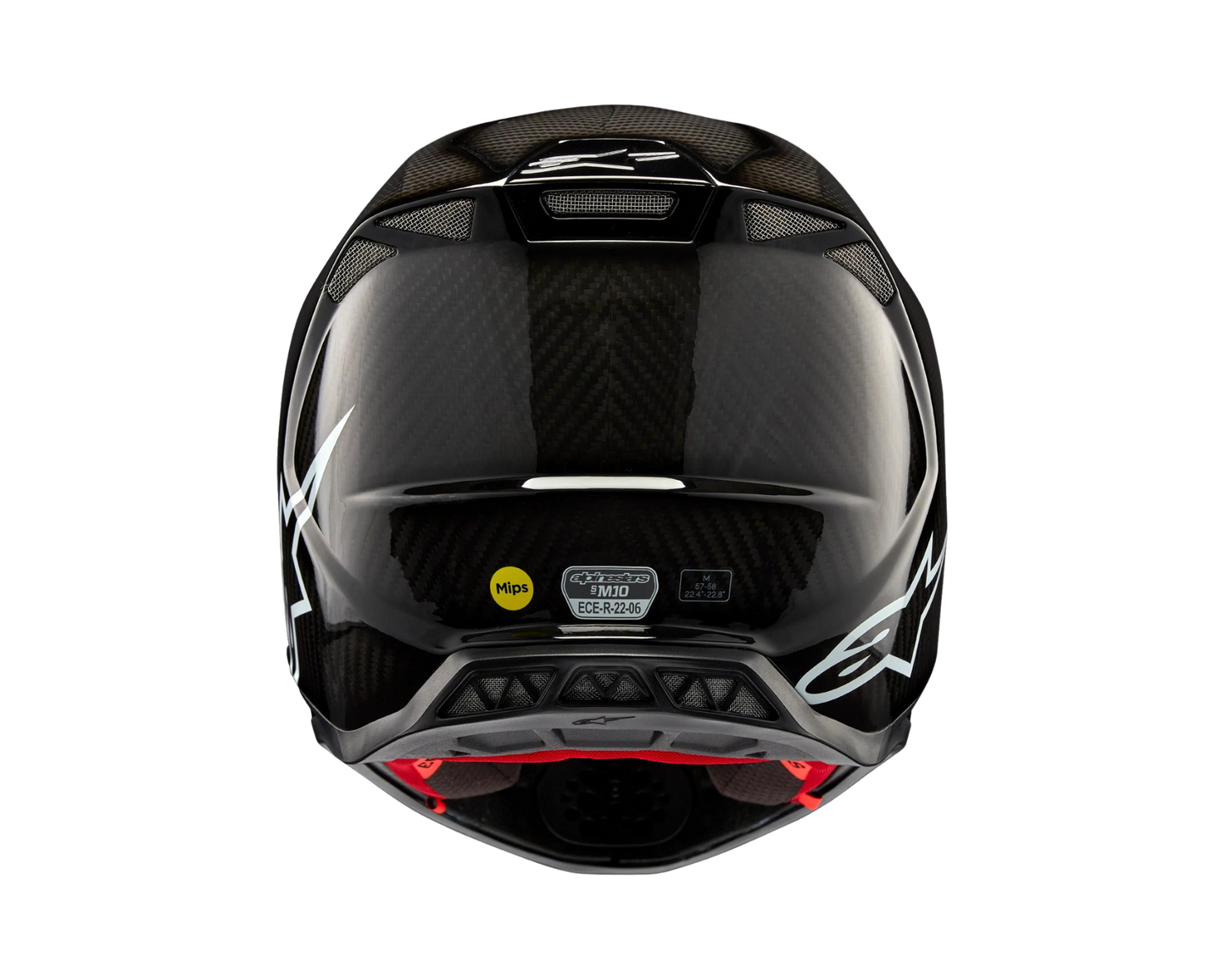 ALPINESTARS 2024 S-M10 SOLID BLACK CARBON HELMET