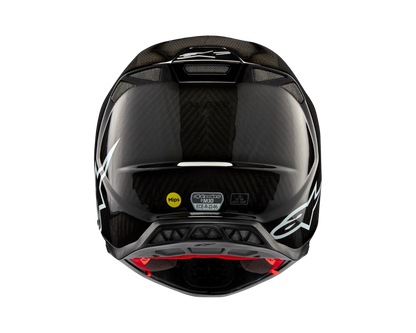 ALPINESTARS 2024 S-M10 SOLID BLACK CARBON HELMET