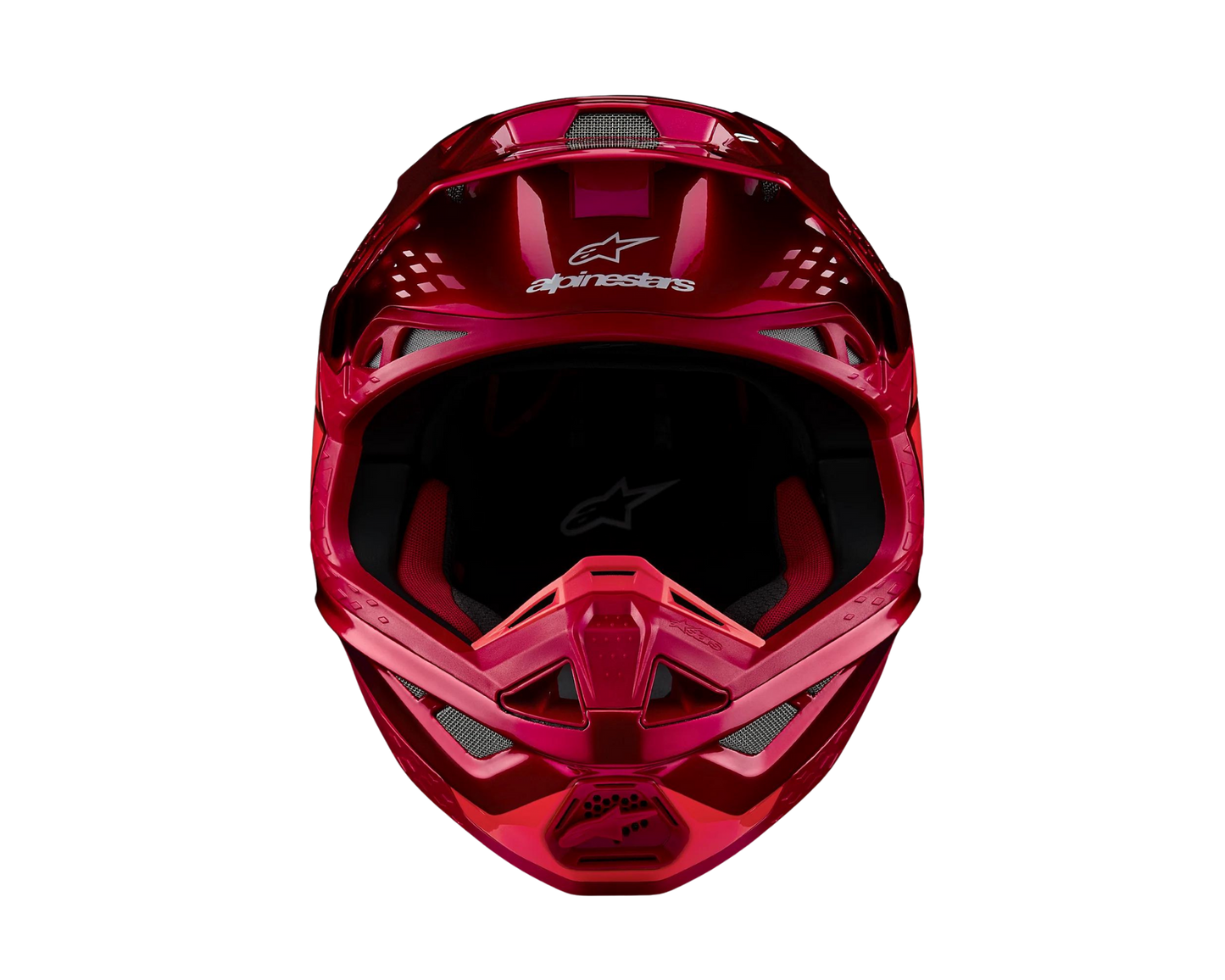 ALPINESTARS 2025 S-M10 FLOOD FLURO RED/RED HELMET