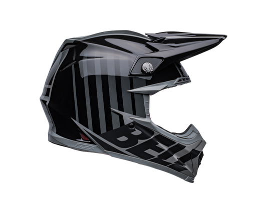 BELL 2024 MOTO-9S FLEX SPRINT MATTE/GLOSS BLACK/GREY HELMET