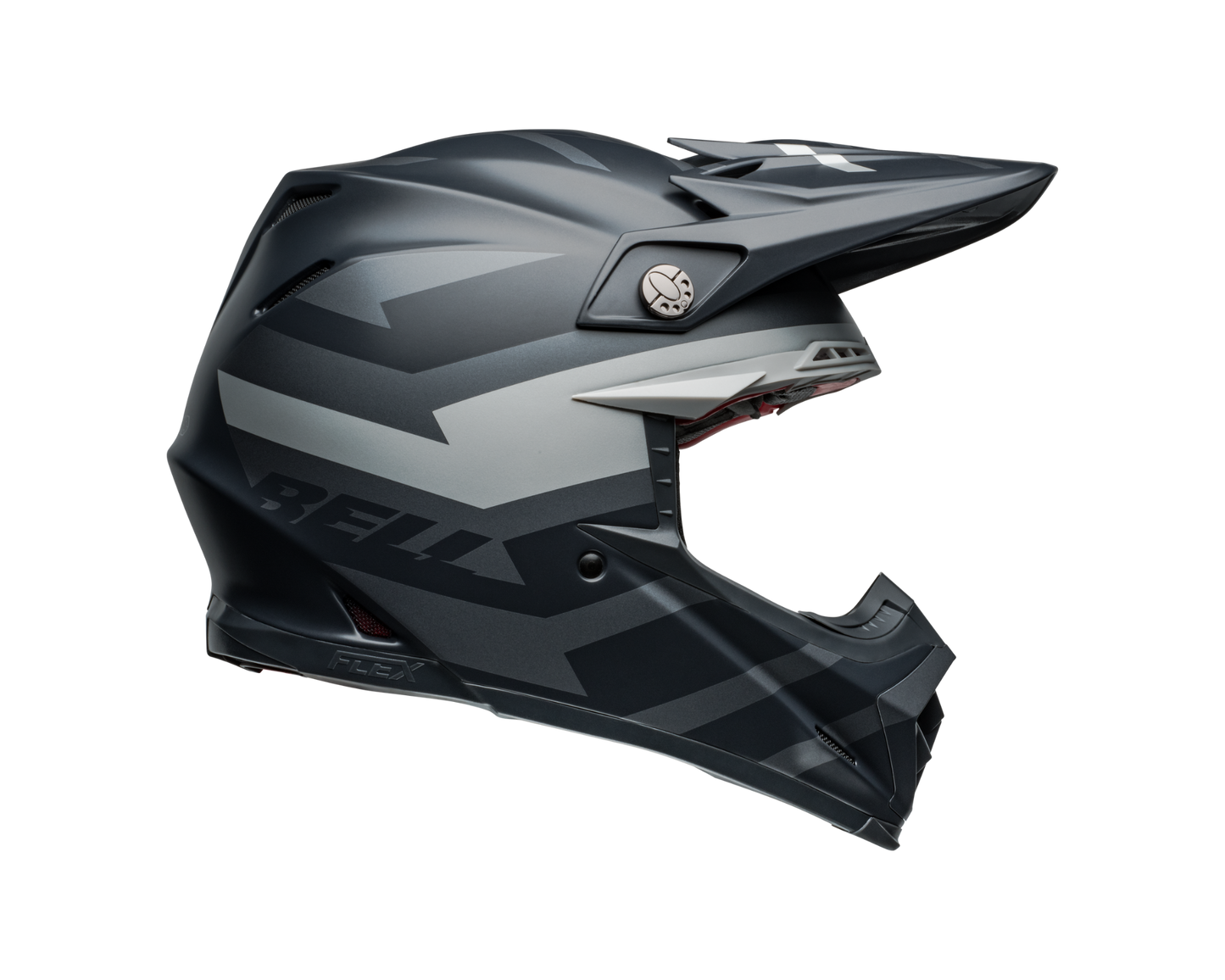 BELL 2024 MOTO-9S FLEX BANSHEE SATIN BLACK/SILVER HELMET