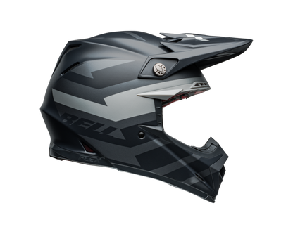 BELL 2024 MOTO-9S FLEX BANSHEE SATIN BLACK/SILVER HELMET