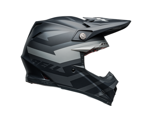 BELL 2024 MOTO-9S FLEX BANSHEE SATIN BLACK/SILVER HELMET