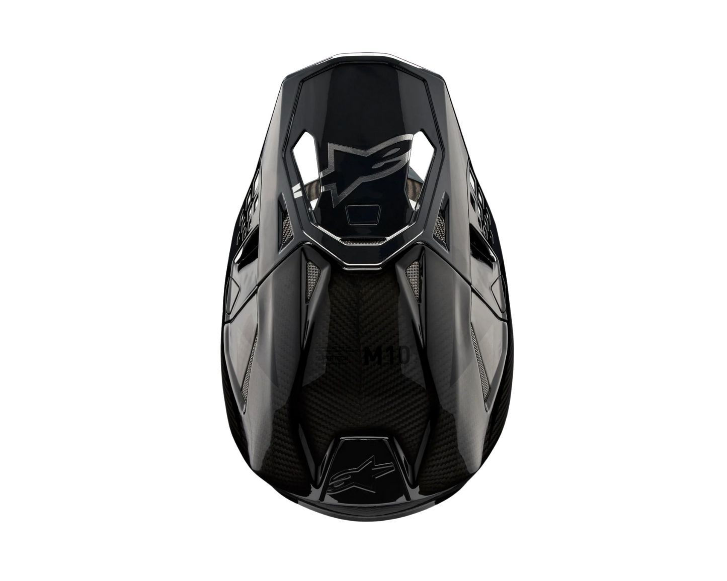 ALPINESTARS 2025 S-M10 FAME BLACK CARBON HELMET