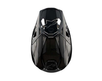 ALPINESTARS 2025 S-M10 FAME BLACK CARBON HELMET