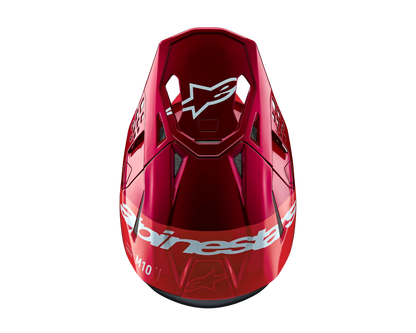 ALPINESTARS 2025 S-M10 FLOOD FLURO RED/RED HELMET