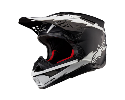 ALPINESTARS 2024 S-M10 AMPRESS MATTE BLACK/WHITE HELMET